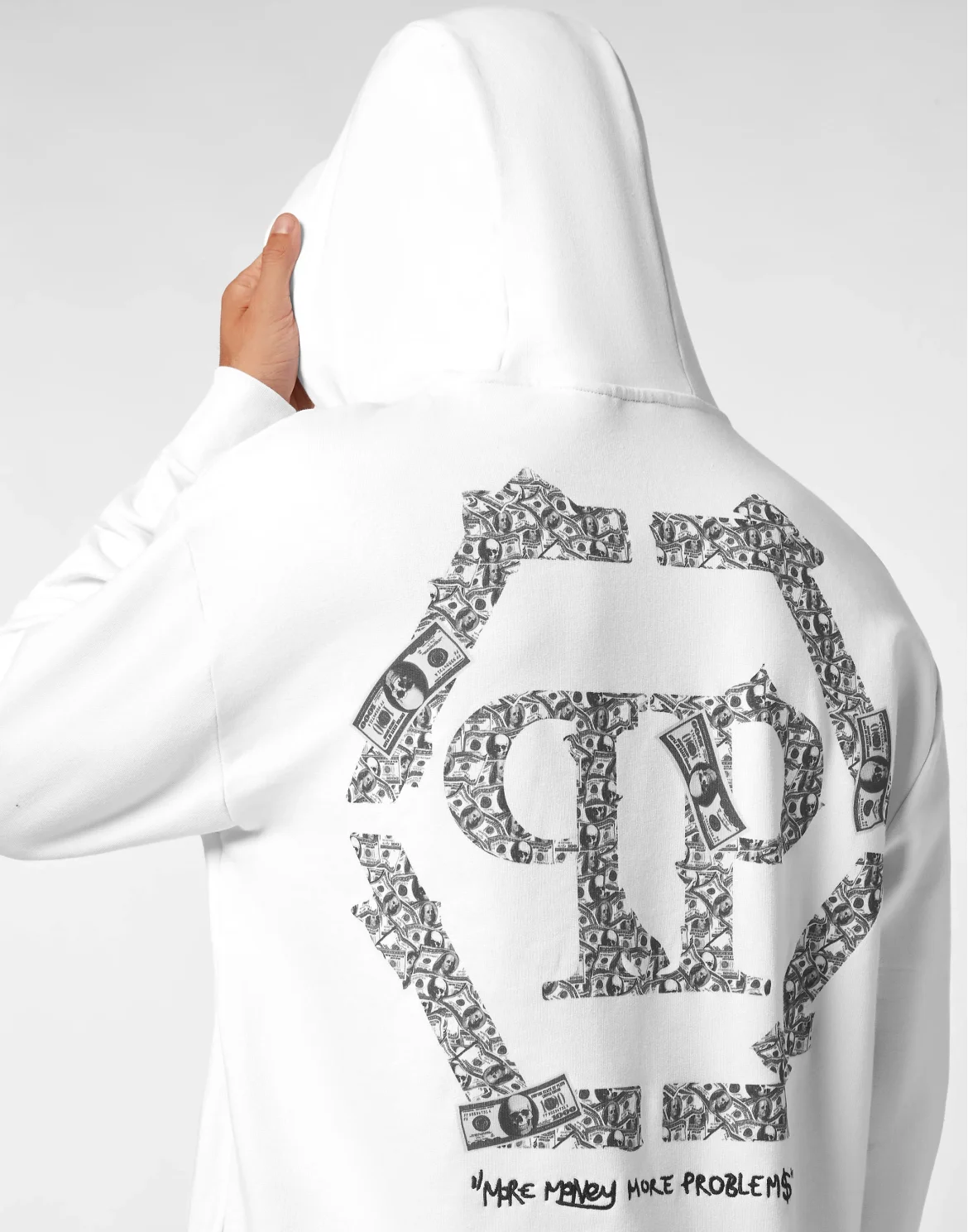 Hoodie sweatshirt Money, цвет: Белый