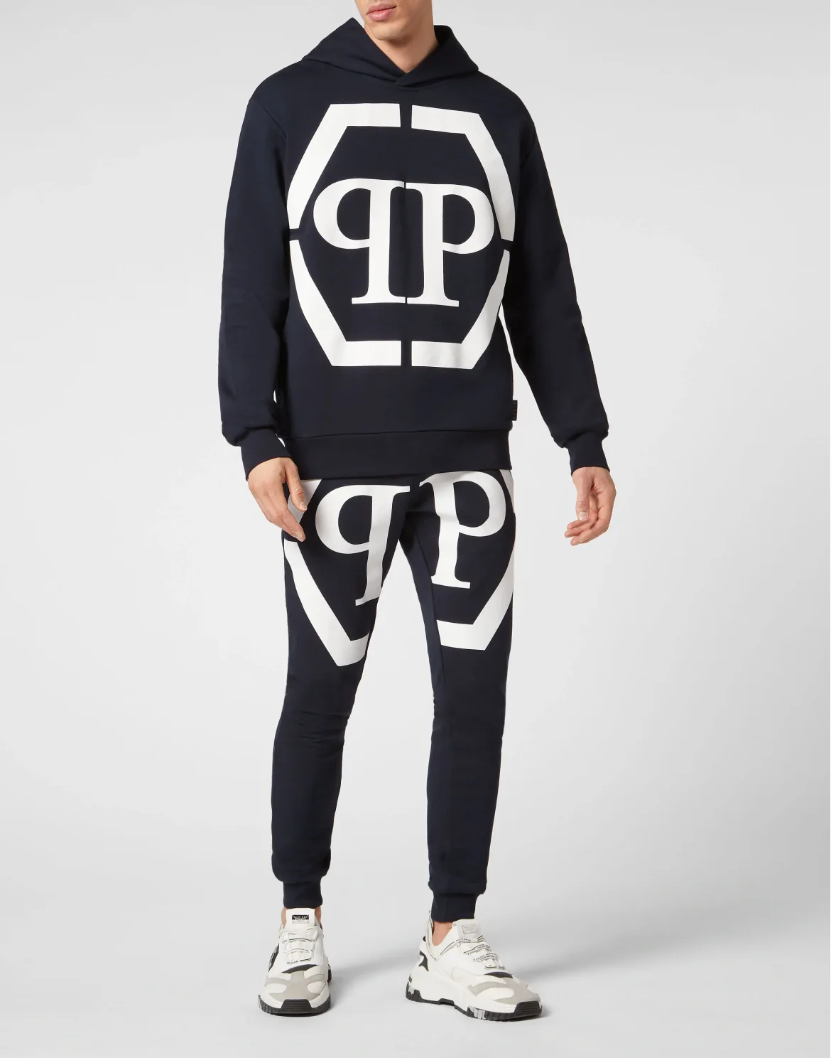 Hoodie sweatshirt Hexagon, цвет: Синий