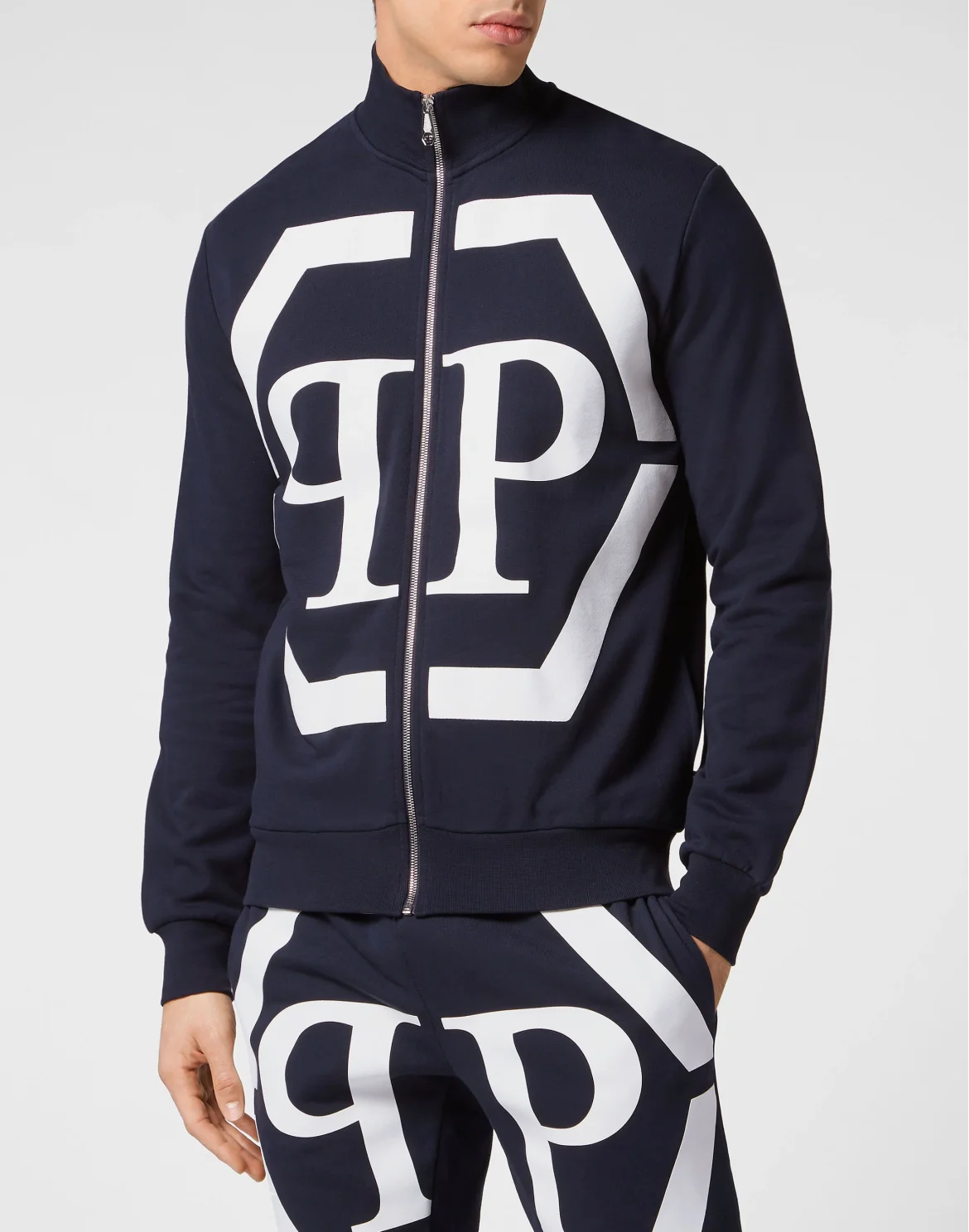 Jogging Jacket Hexagon, цвет: Синий