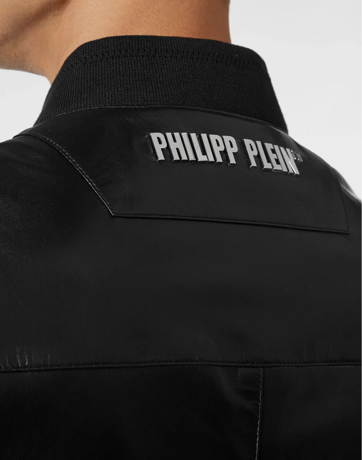 Leather Bomber Skull, цвет: Черный