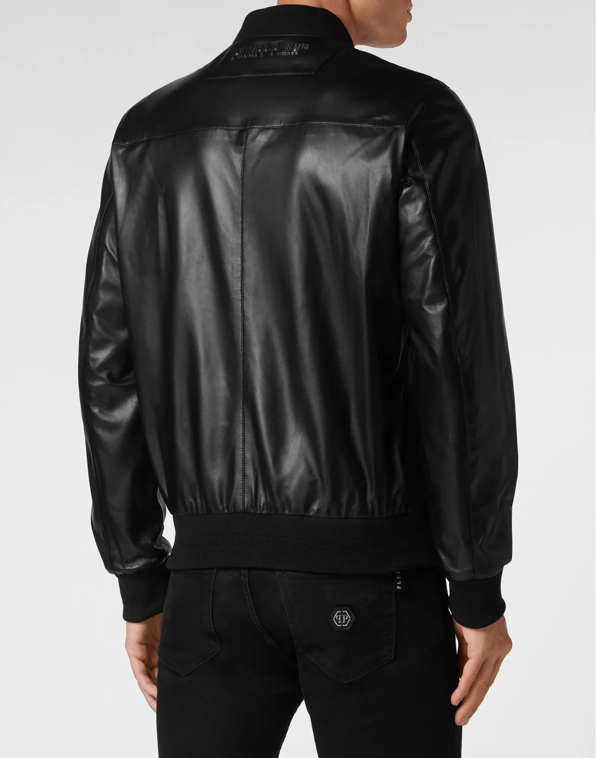 Leather Bomber Skull, цвет: Черный
