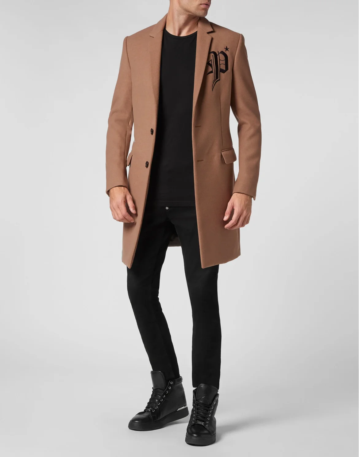 Coat Long "Gothic P" Gothic Plein, цвет: Бежевый