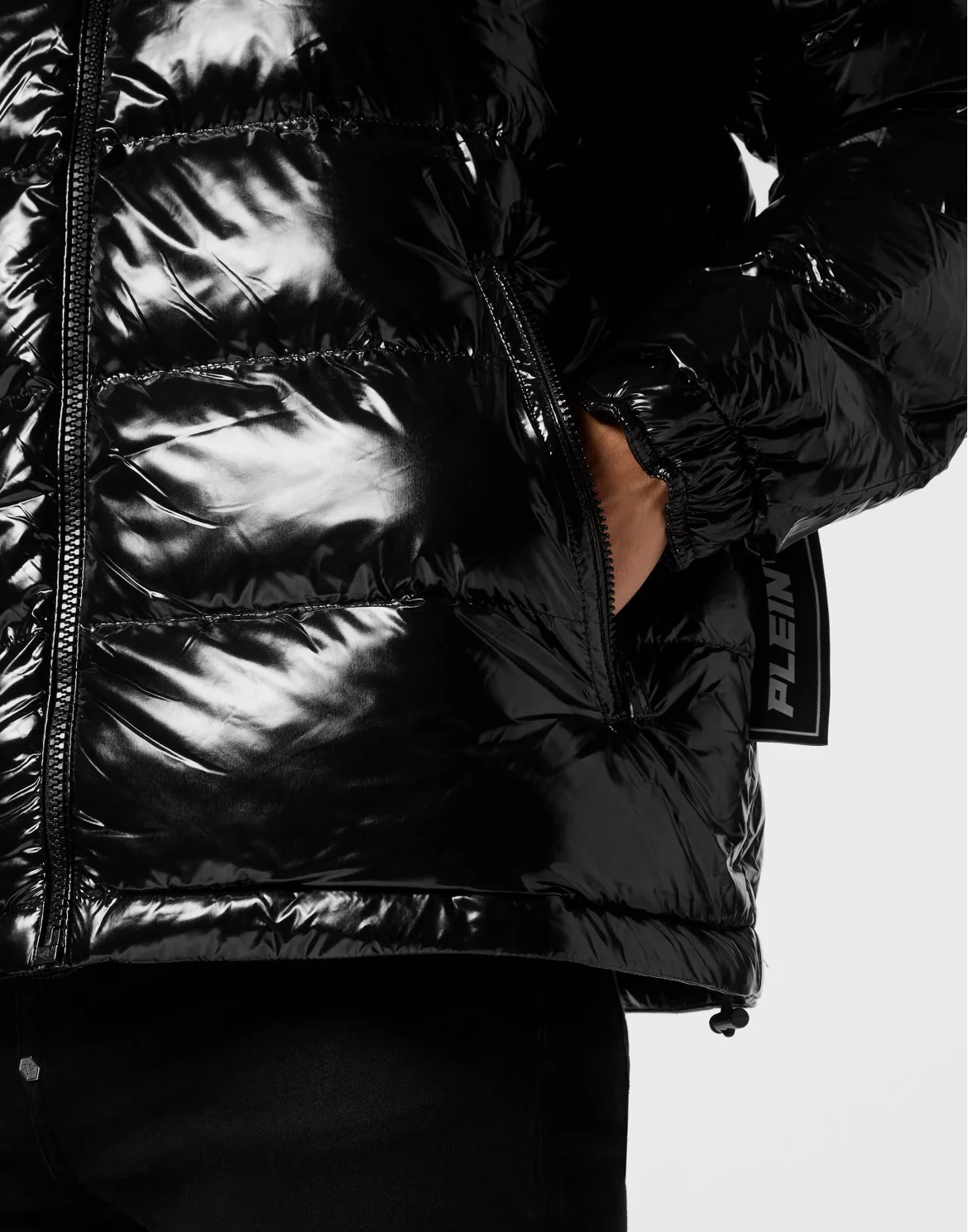 Nylon Down Jacket, цвет: Черный