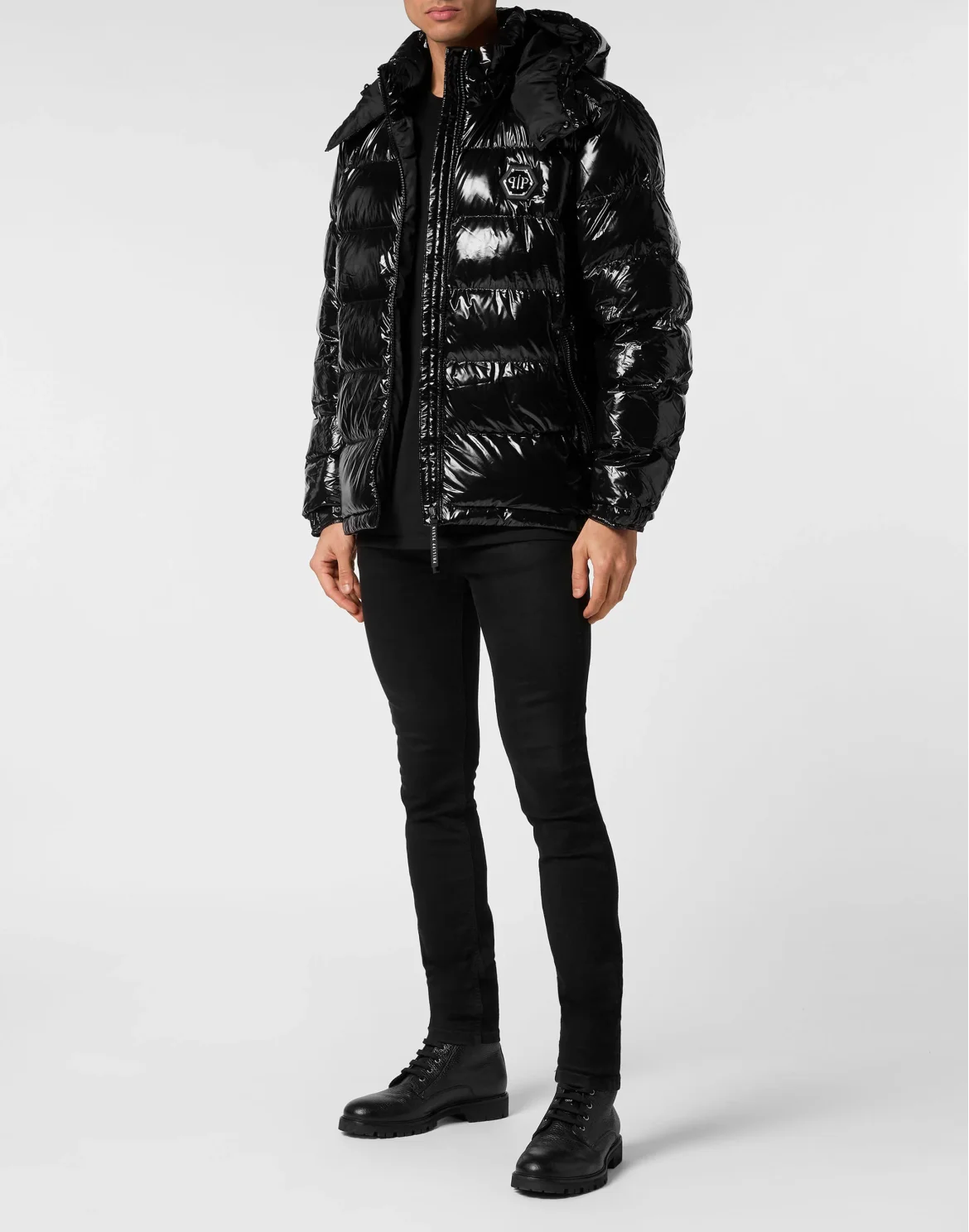 Nylon Down Jacket, цвет: Черный