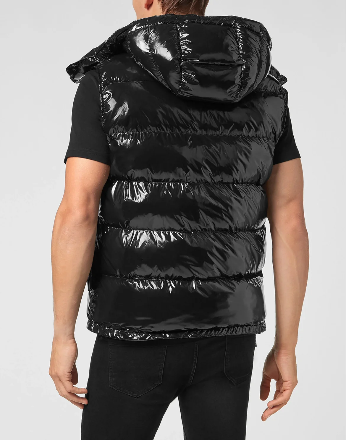 Nylon Down Jacket Vest, цвет: Черный