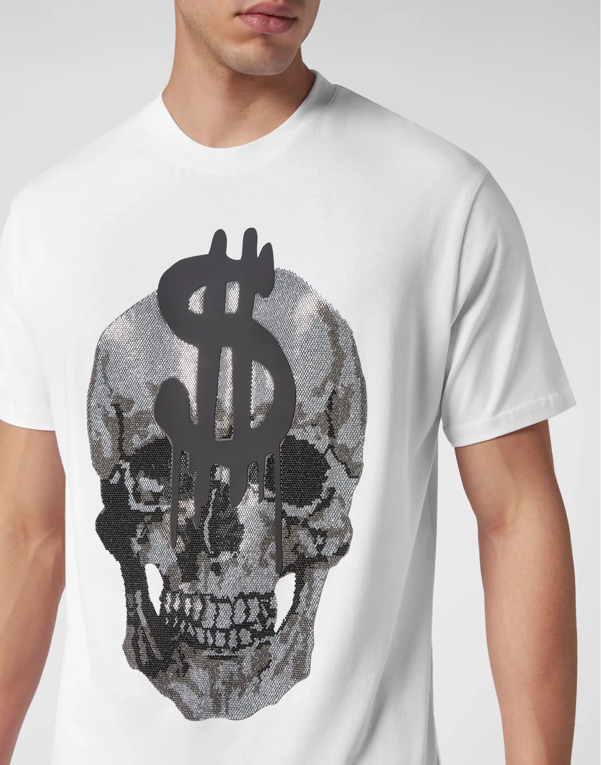 T-shirt Round Neck SS Skull, цвет: Белый