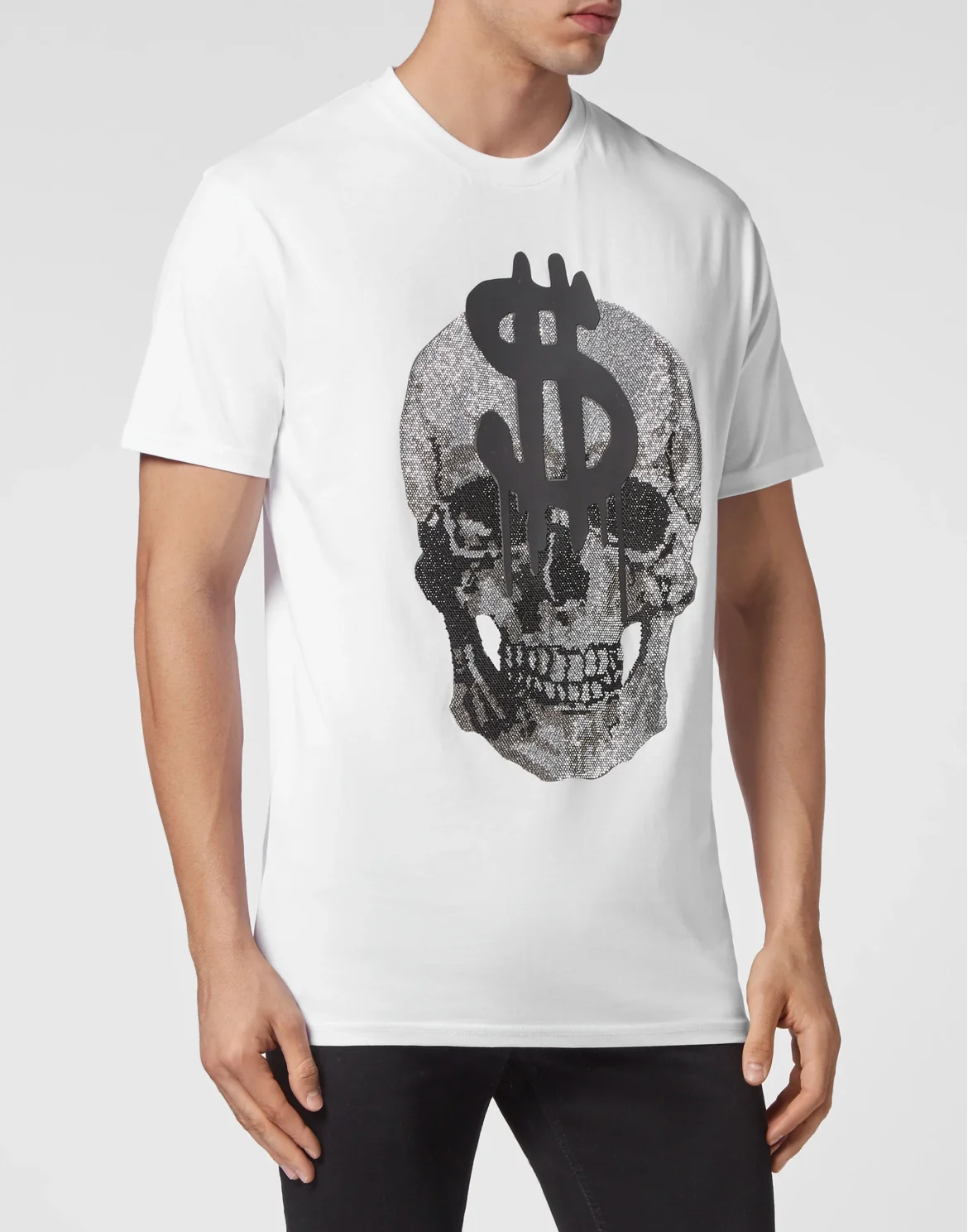 T-shirt Round Neck SS Skull, цвет: Белый