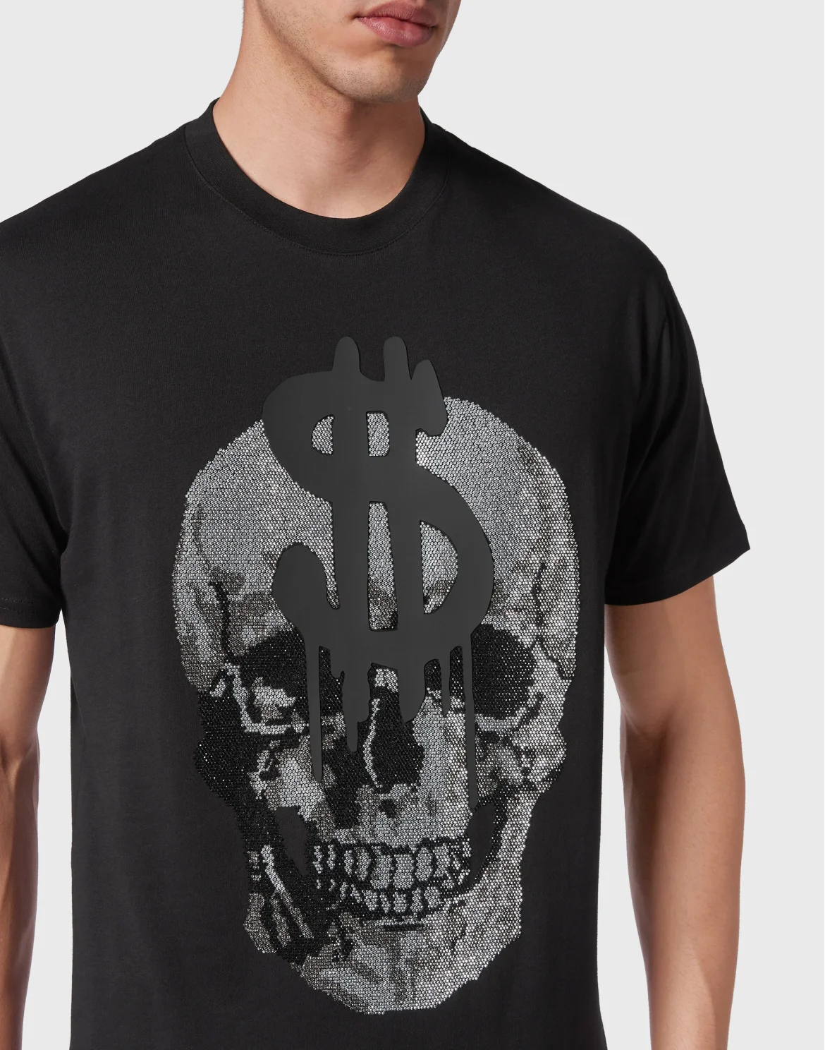 T-shirt Round Neck SS Skull, цвет: Черный