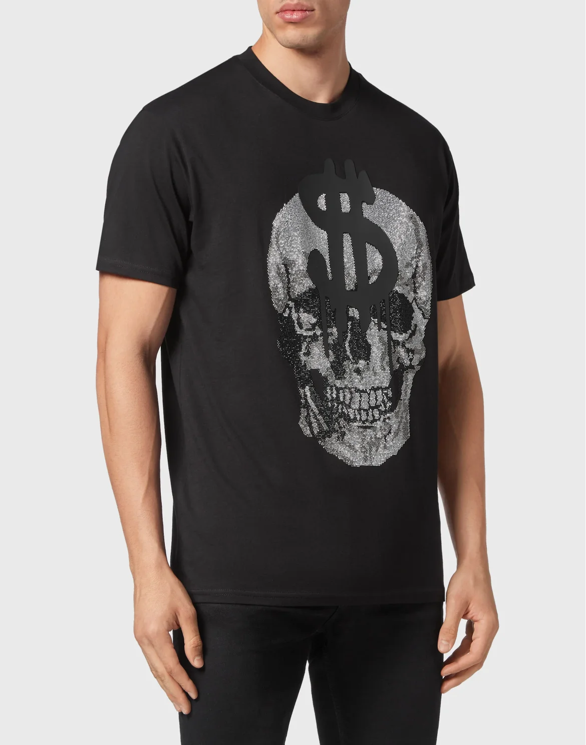 T-shirt Round Neck SS Skull, цвет: Черный