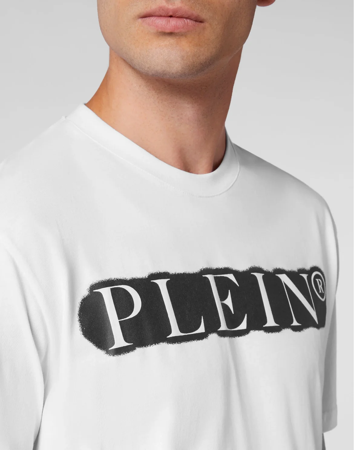 T-shirt Round Neck SS Spray Effect Print Philipp Plein TM, цвет: Белый