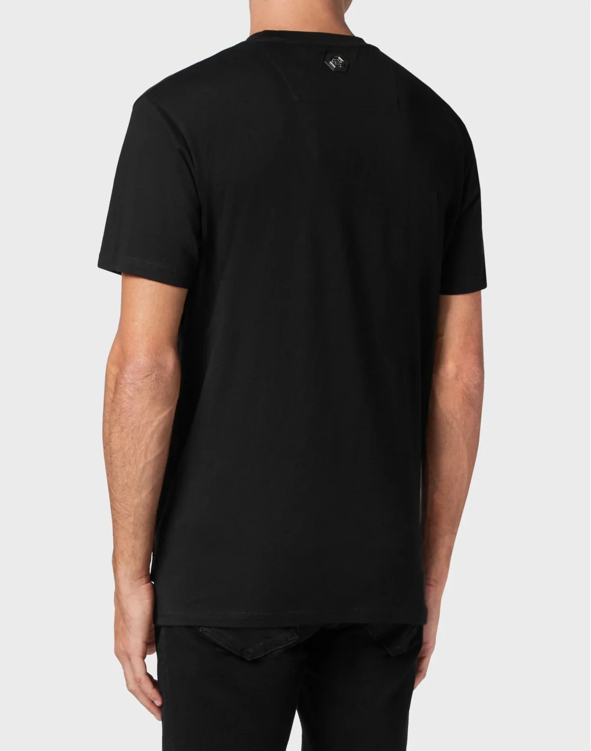 T-shirt Round Neck SS Spray Effect Print Philipp Plein TM, цвет: Черный