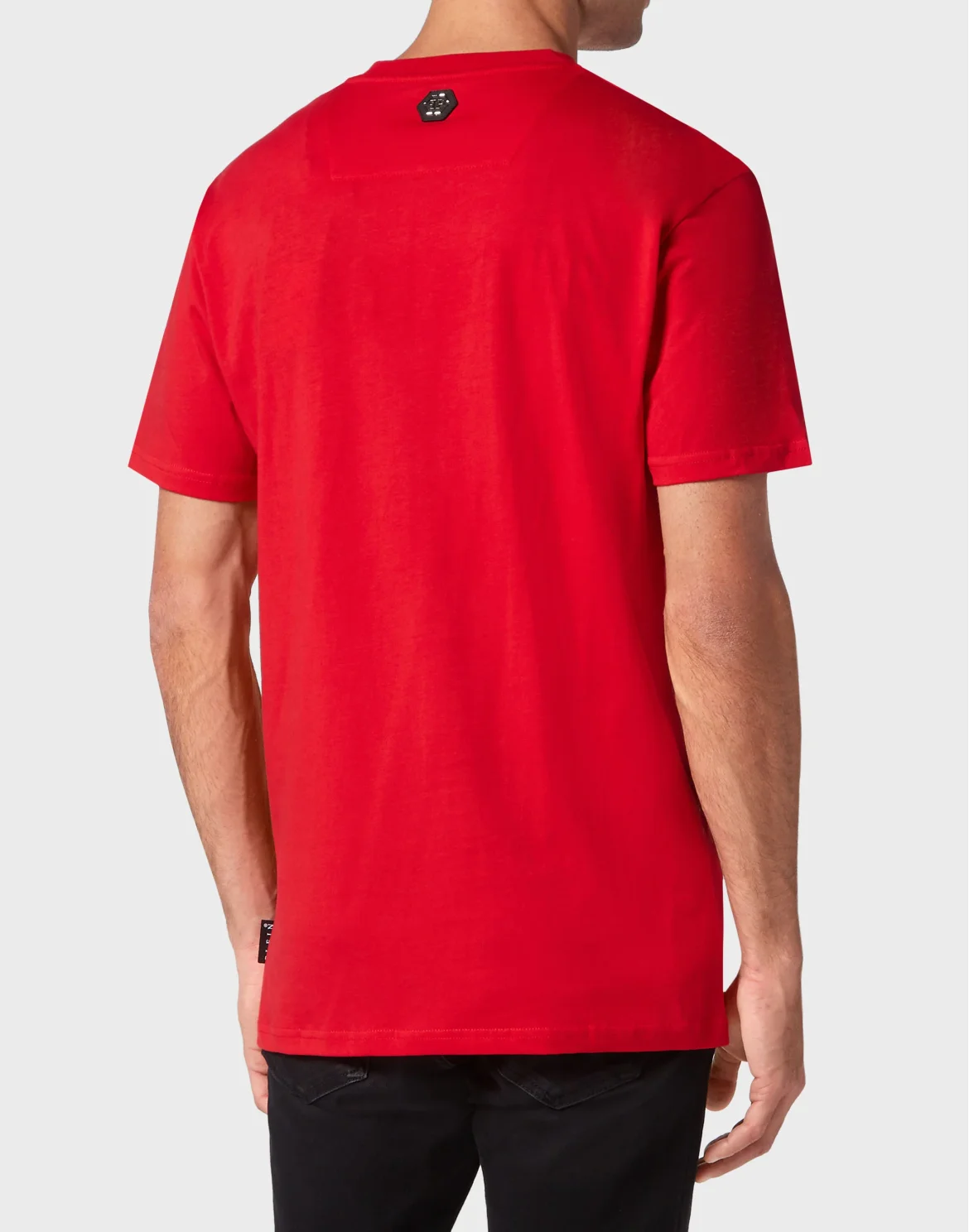T-shirt Round Neck SS Spray Effect Print Philipp Plein TM, цвет: Красный