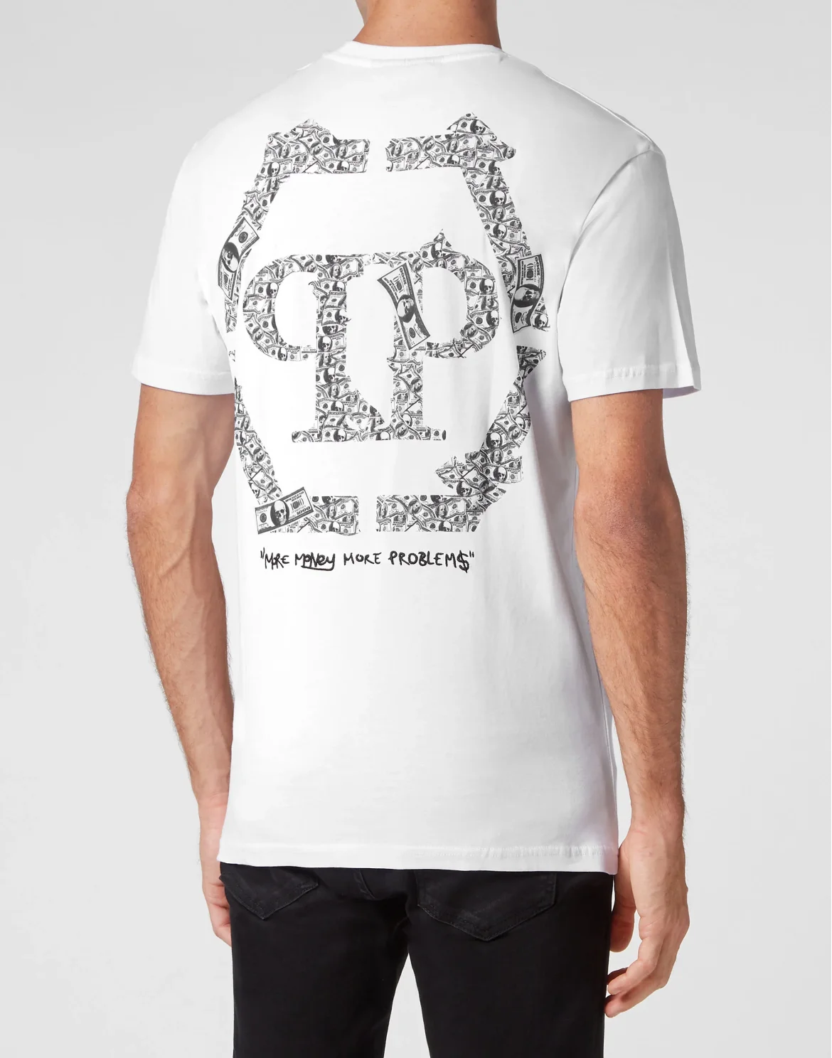 T-shirt Round Neck SS Money, цвет: Белый