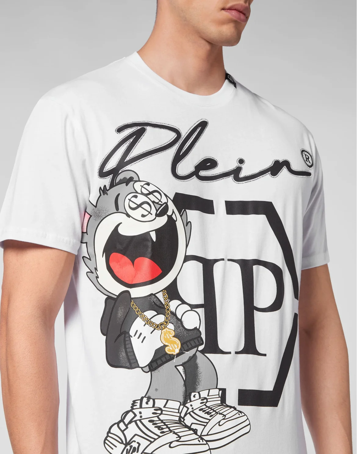 T-shirt Round Neck SS stones Money, цвет: Белый
