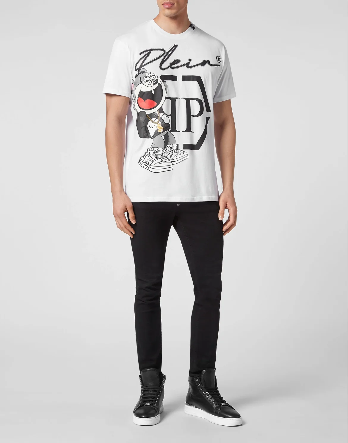 T-shirt Round Neck SS stones Money, цвет: Белый