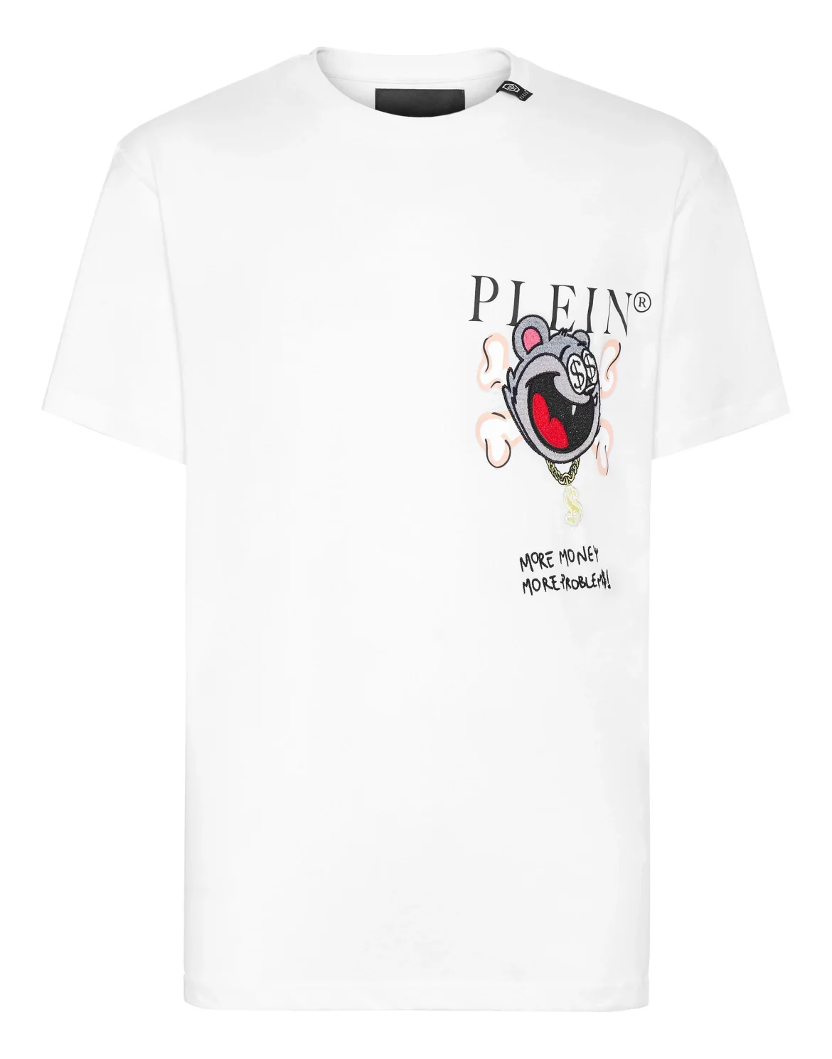T-shirt Round Neck SS Patch Money, цвет: Белый