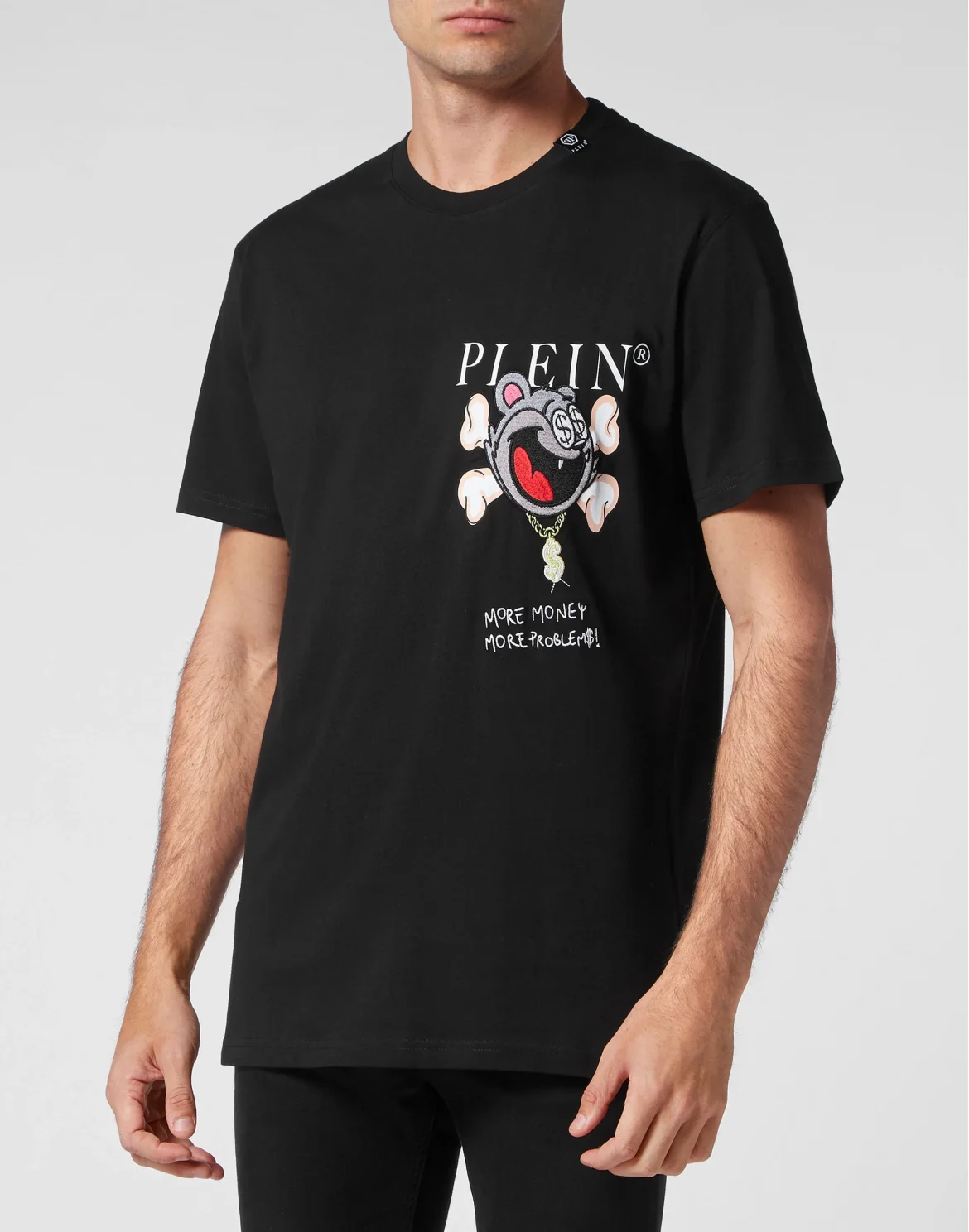 T-shirt Round Neck SS Patch Money, цвет: Черный