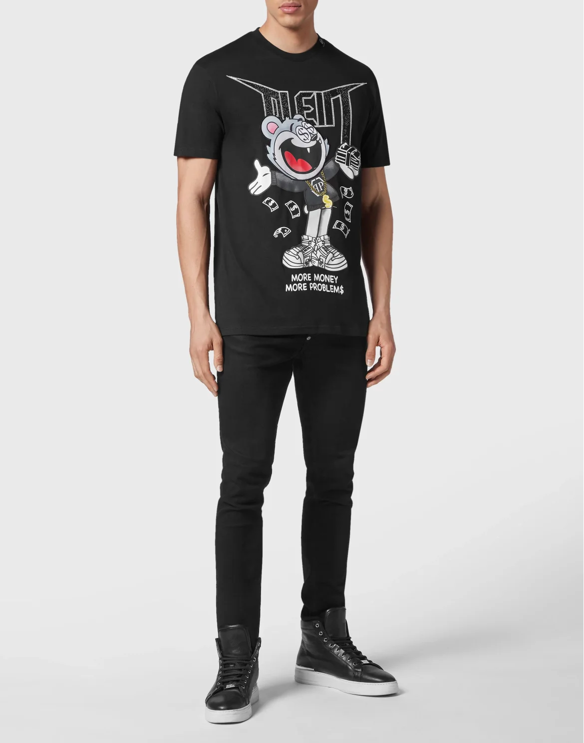 T-shirt Round Neck SS Money, цвет: Черный