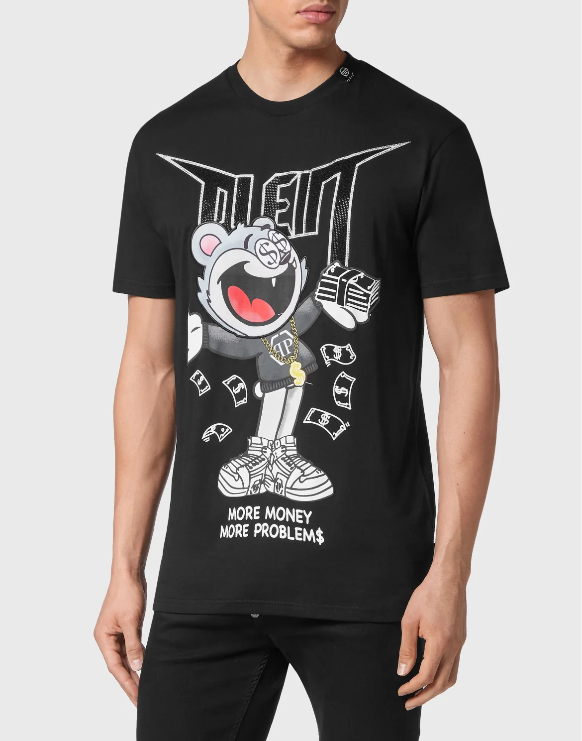 T-shirt Round Neck SS Money, цвет: Черный