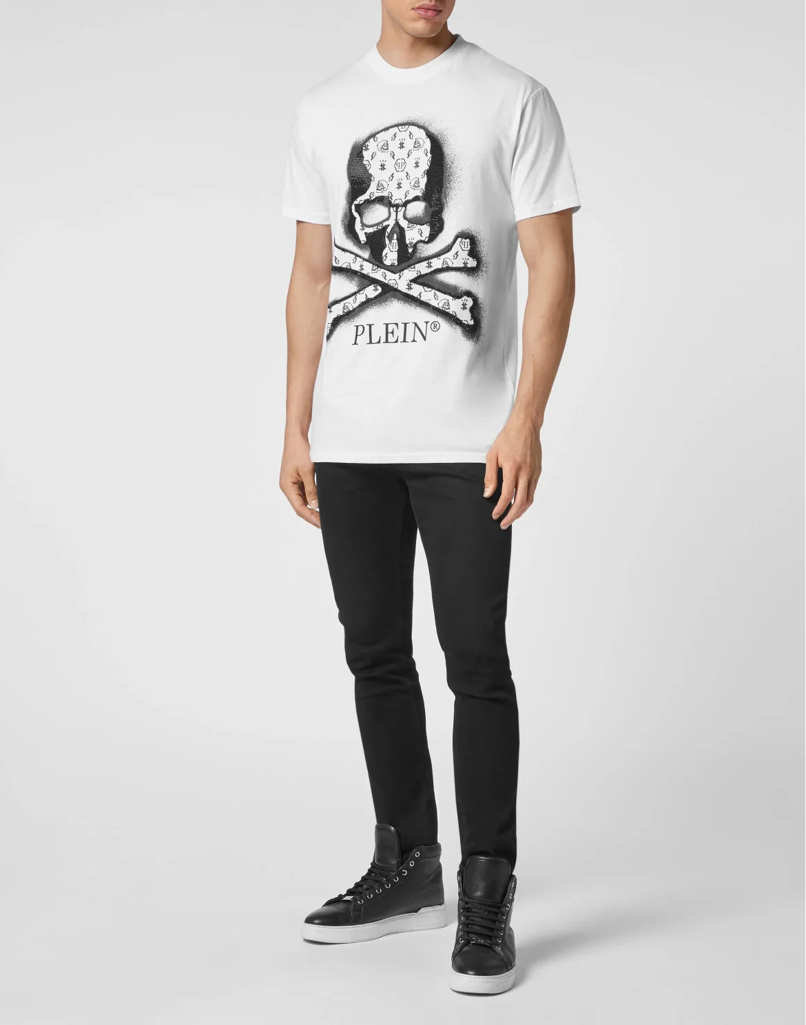 T-shirt Round Neck SS Skull, цвет: Белый