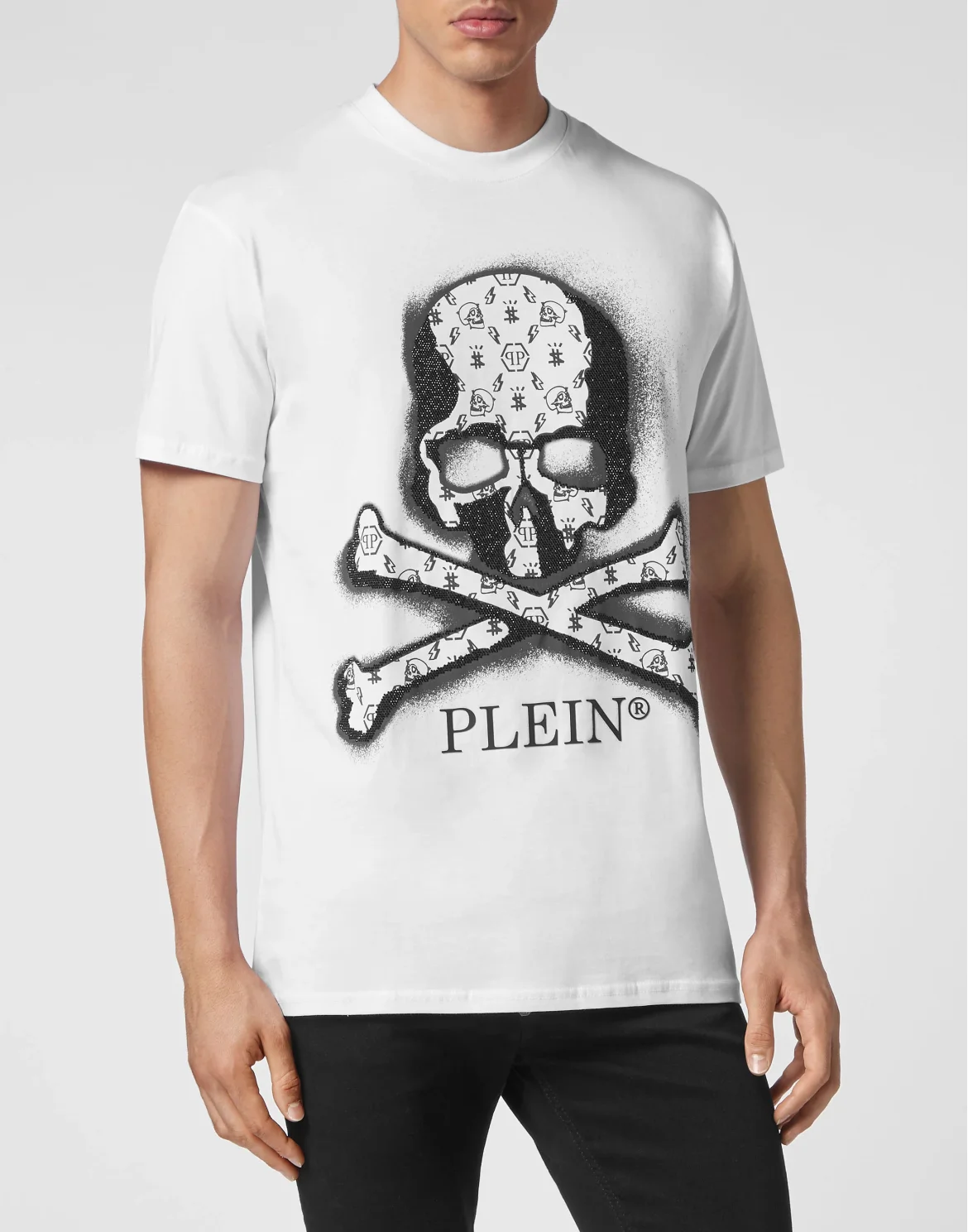 T-shirt Round Neck SS Skull, цвет: Белый