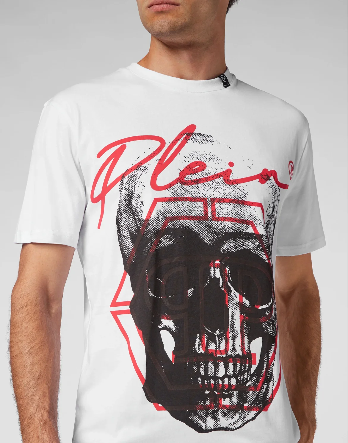 T-shirt Round Neck SS Skull, цвет: Белый