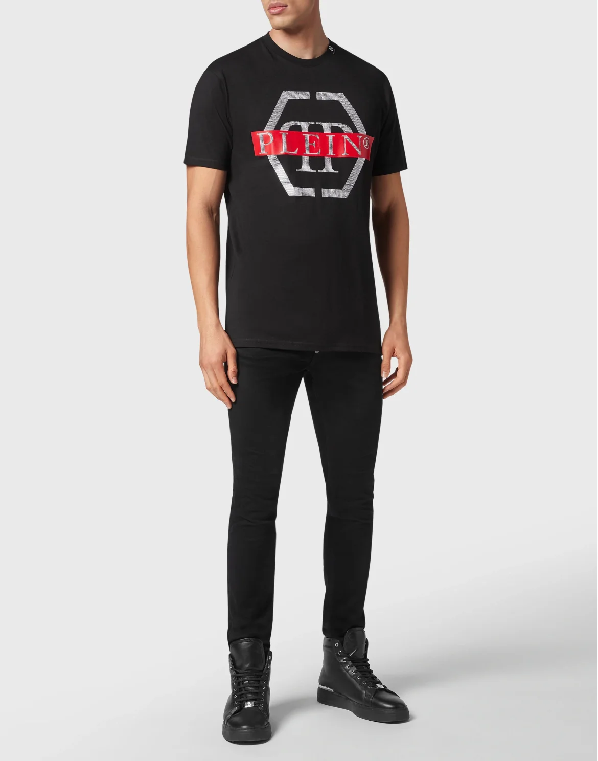 T-shirt Round Neck SS Hexagon, цвет: Черный