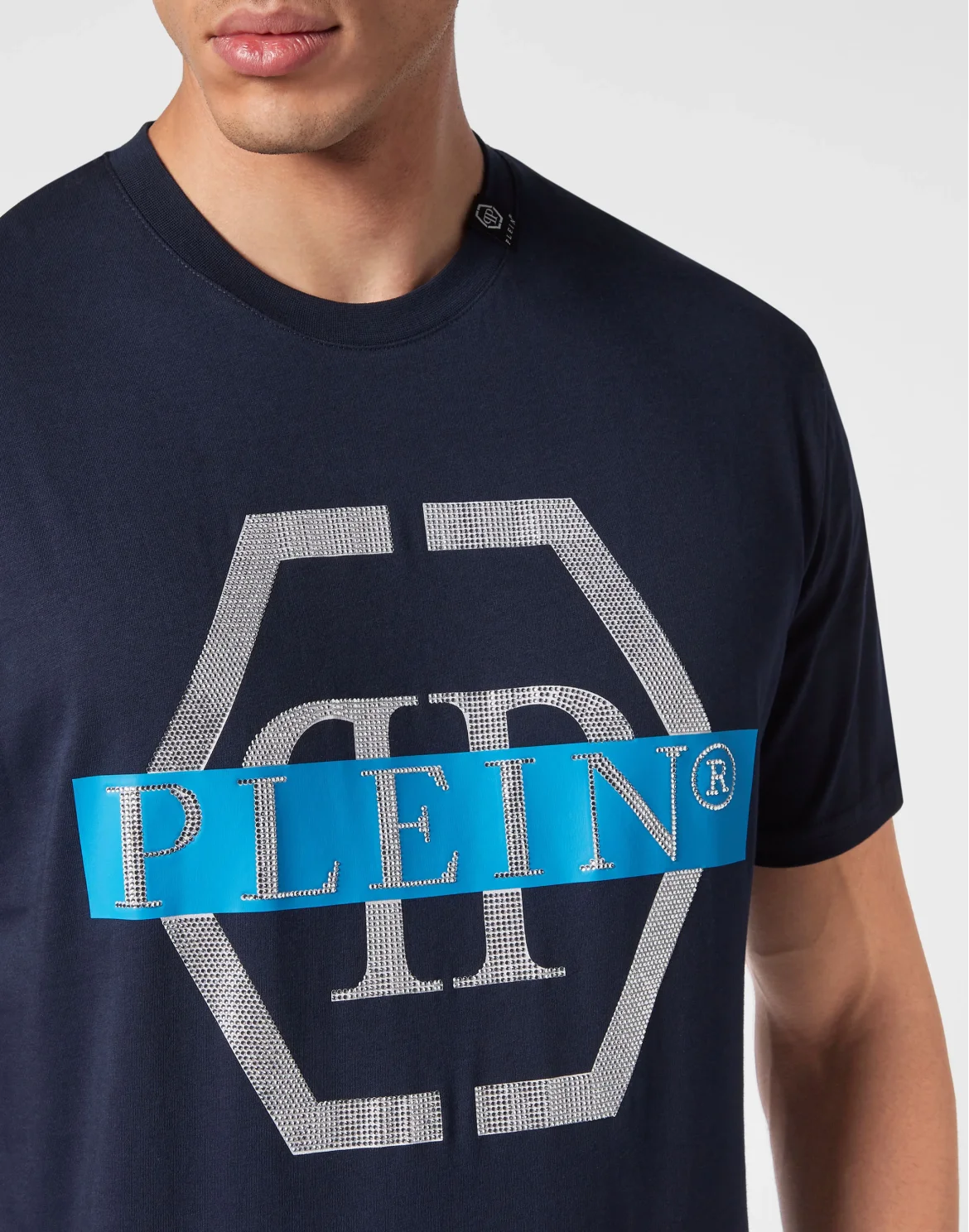 T-shirt Round Neck SS Hexagon, цвет: Синий