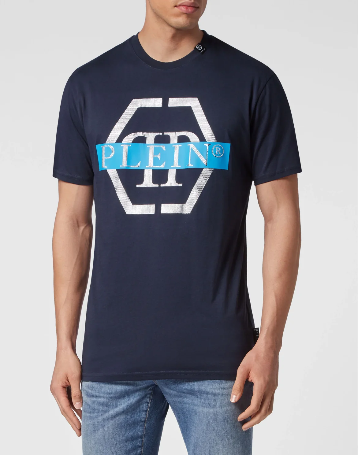 T-shirt Round Neck SS Hexagon, цвет: Синий
