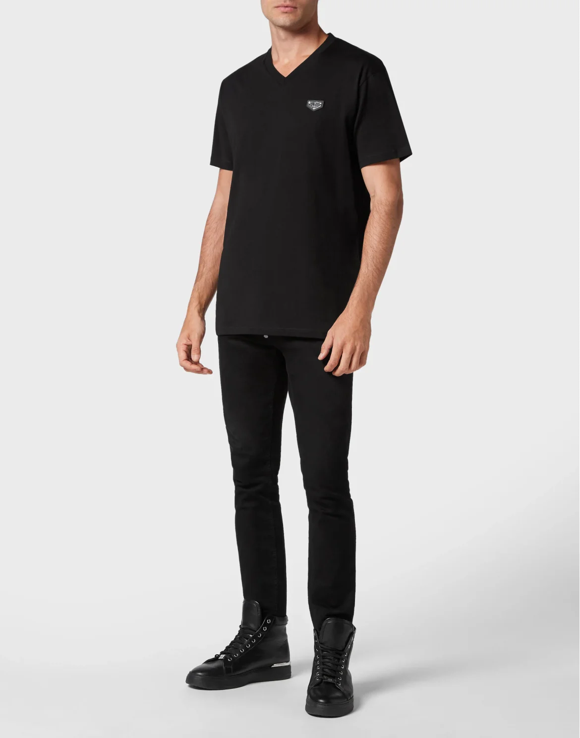 T-shirt V-Neck SS, цвет: Черный