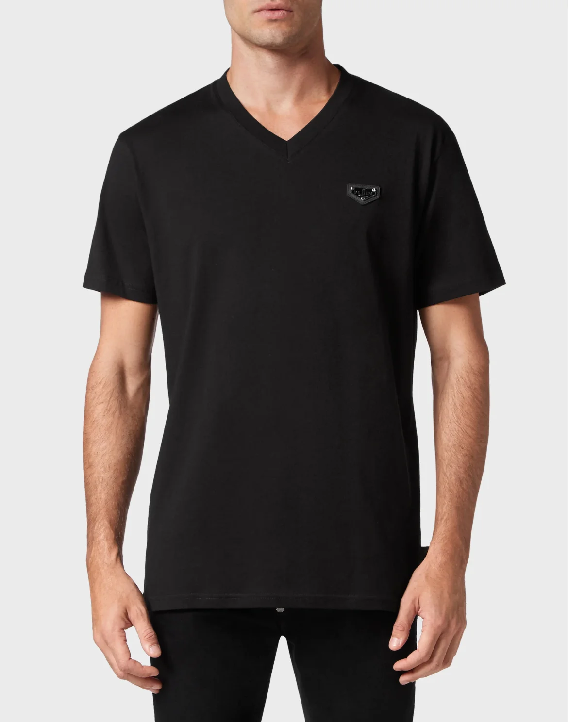 T-shirt V-Neck SS, цвет: Черный
