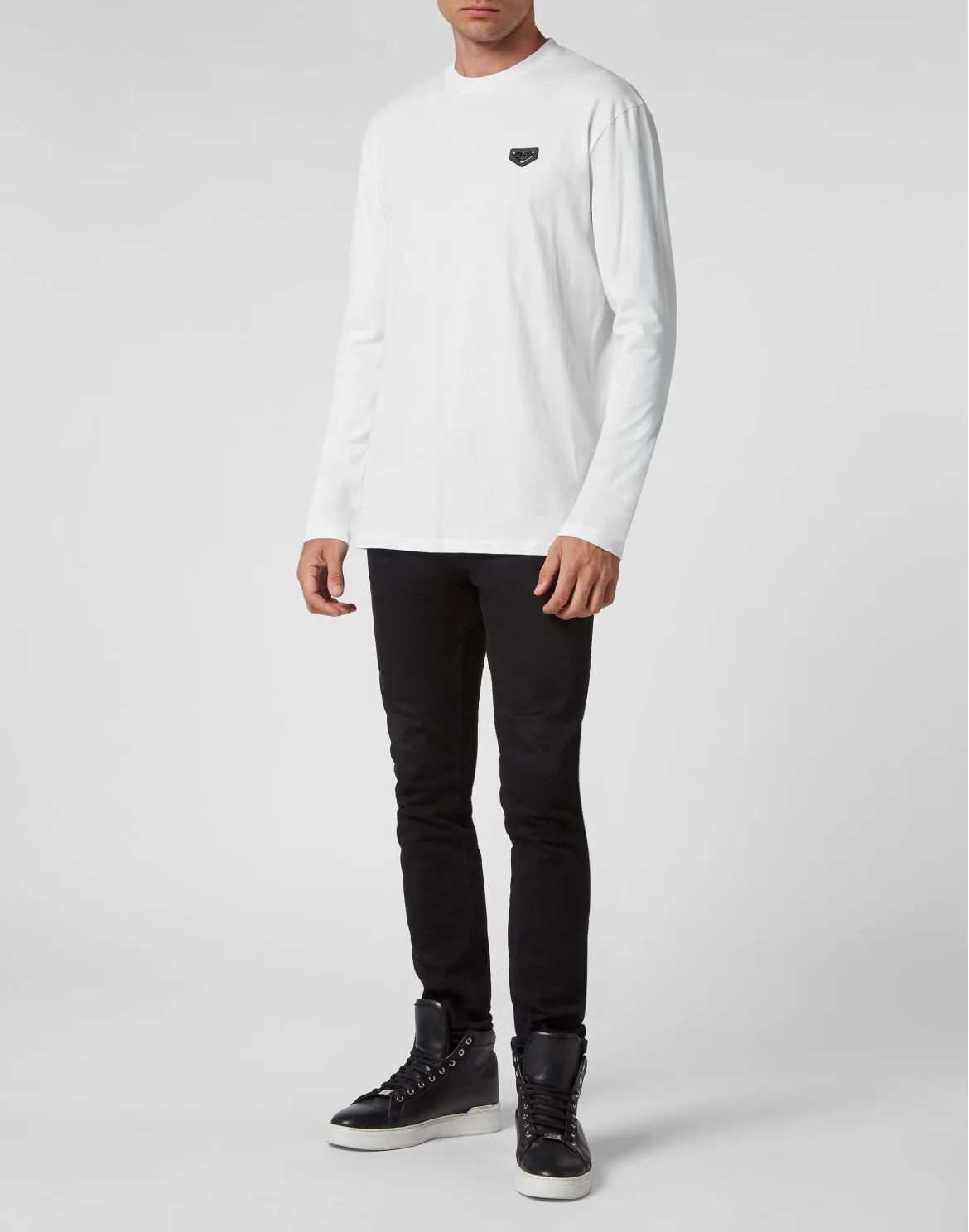 T-shirt Round Neck LS, цвет: Белый