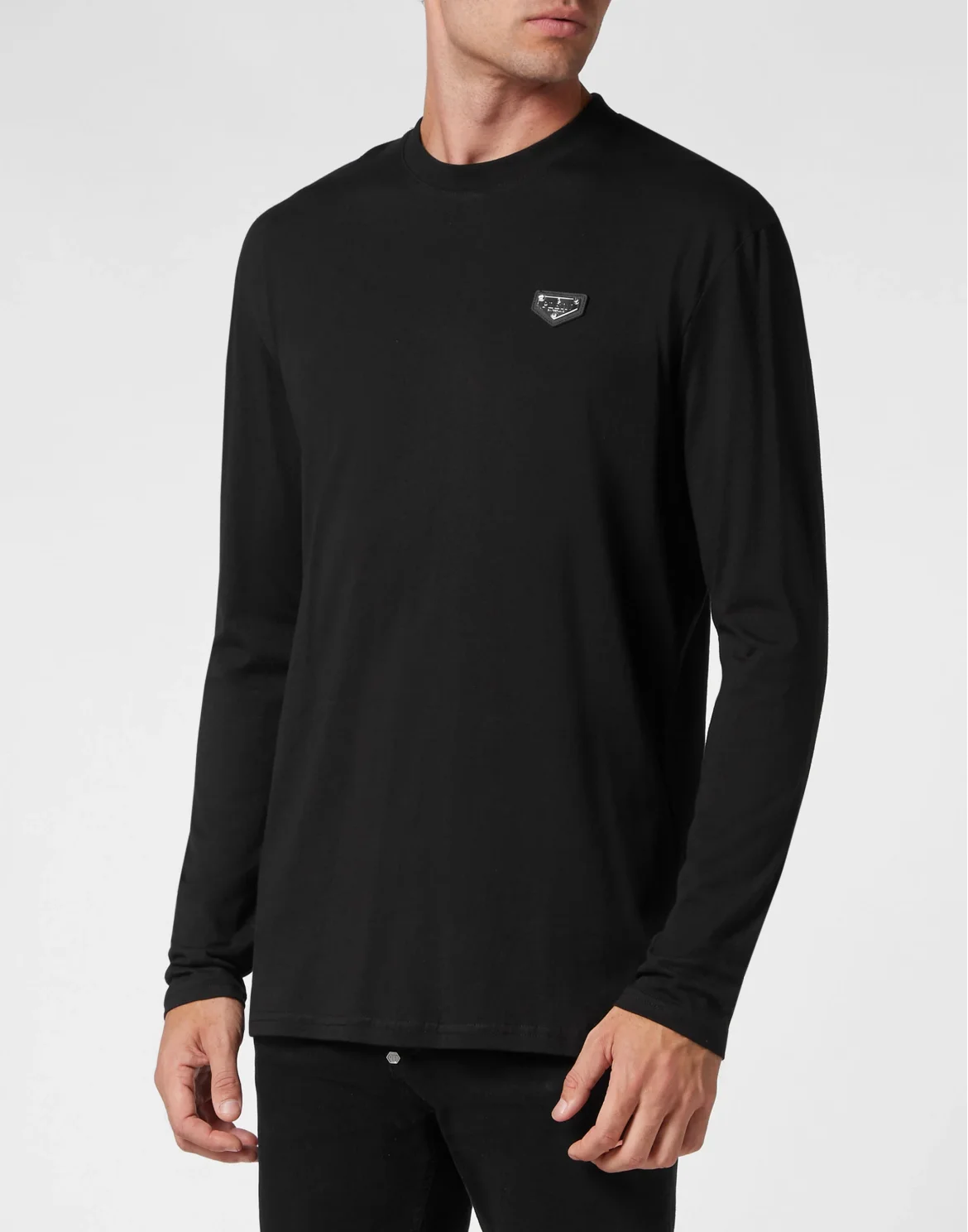 T-shirt Round Neck LS, цвет: Черный