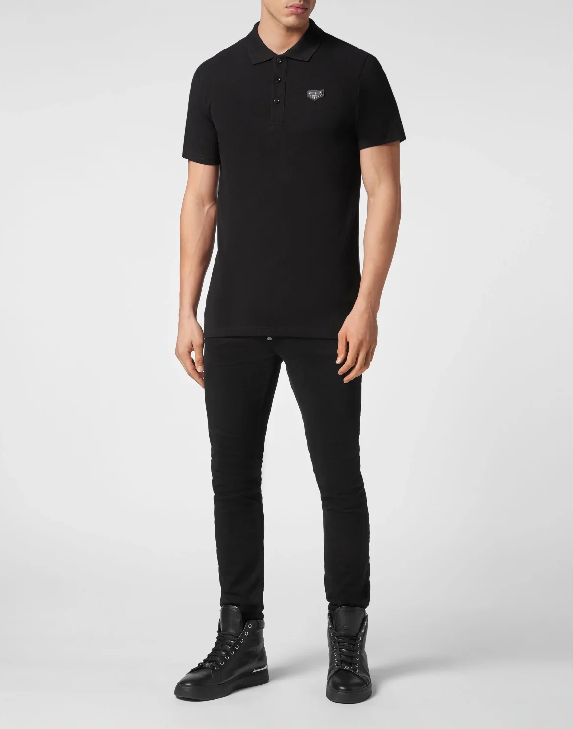 Slim Fit Polo shirt SS, цвет: Черный