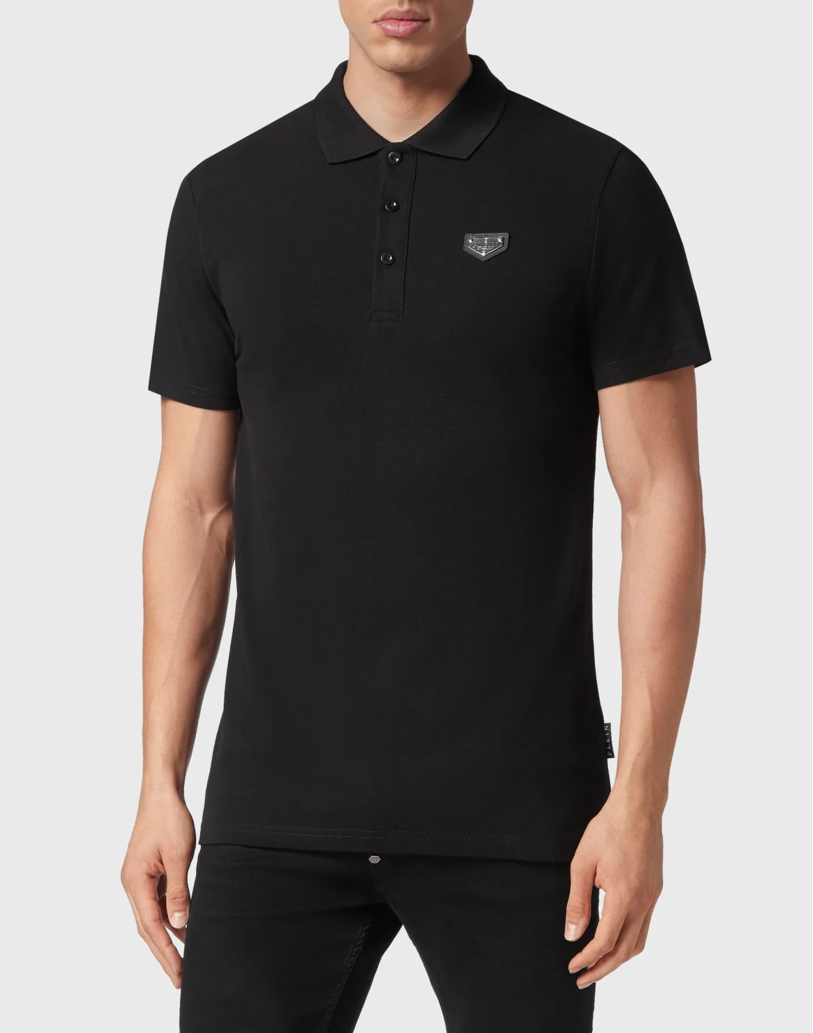 Slim Fit Polo shirt SS, цвет: Черный