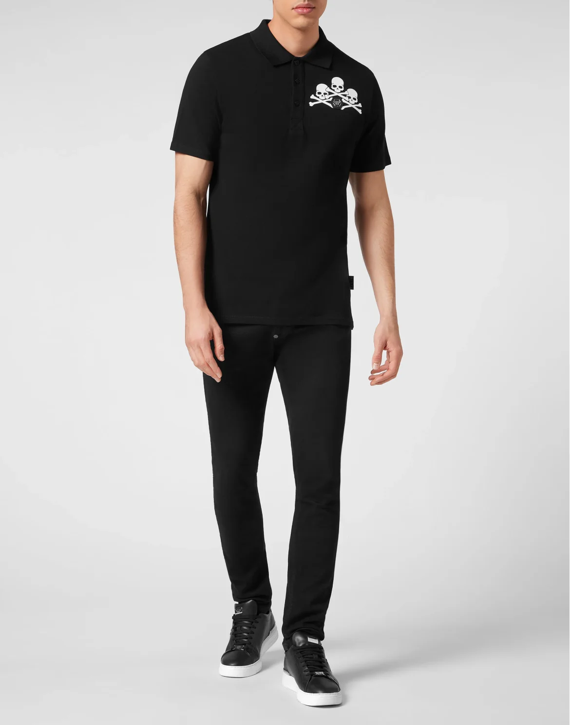 Polo shirt SS Skull, цвет: Черный