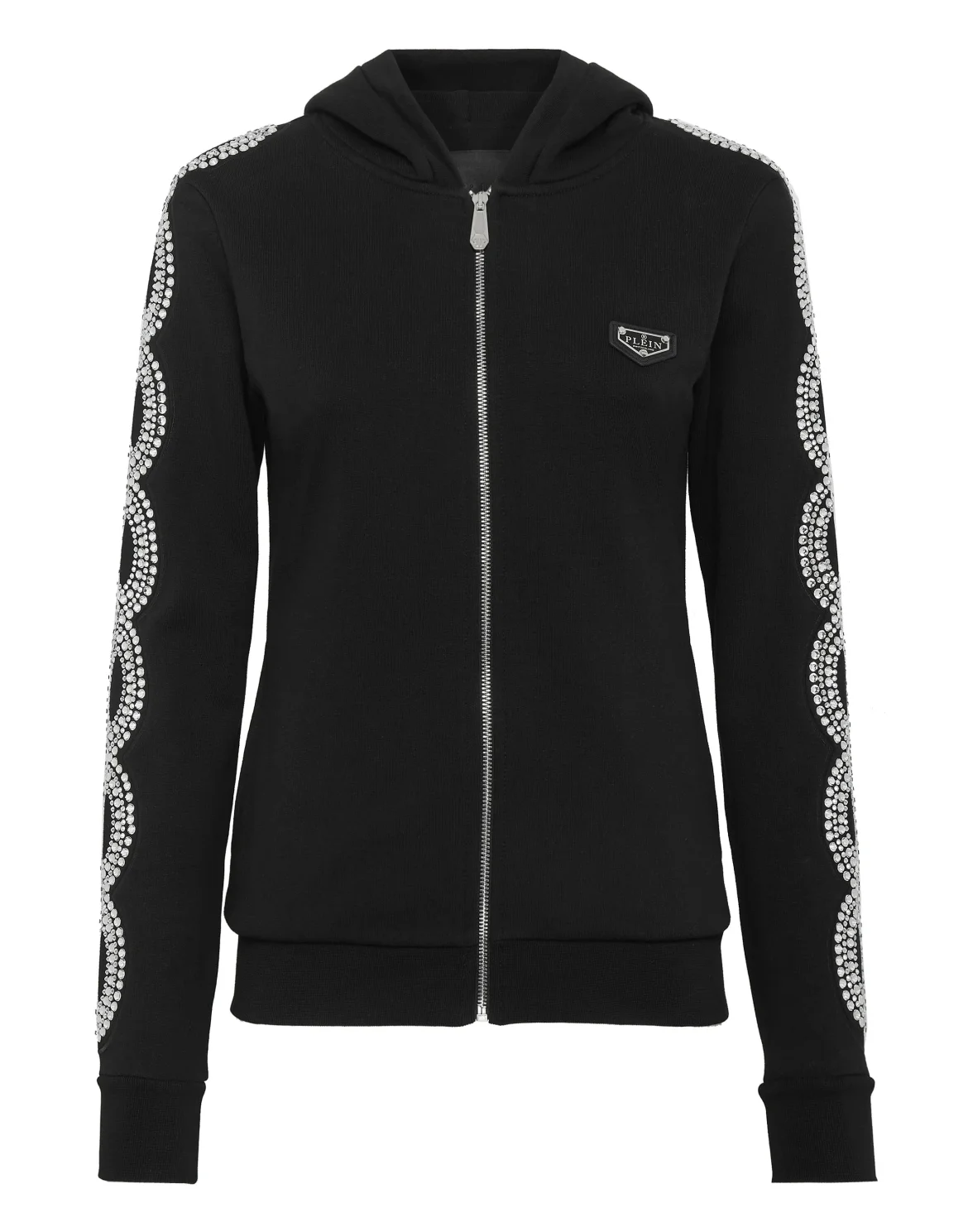 Hoodie sweatshirt Full Zip Crystal Cable, цвет: Черный