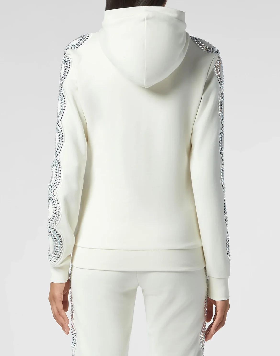 Hoodie sweatshirt Full Zip Crystal Cable, цвет: Бежевый