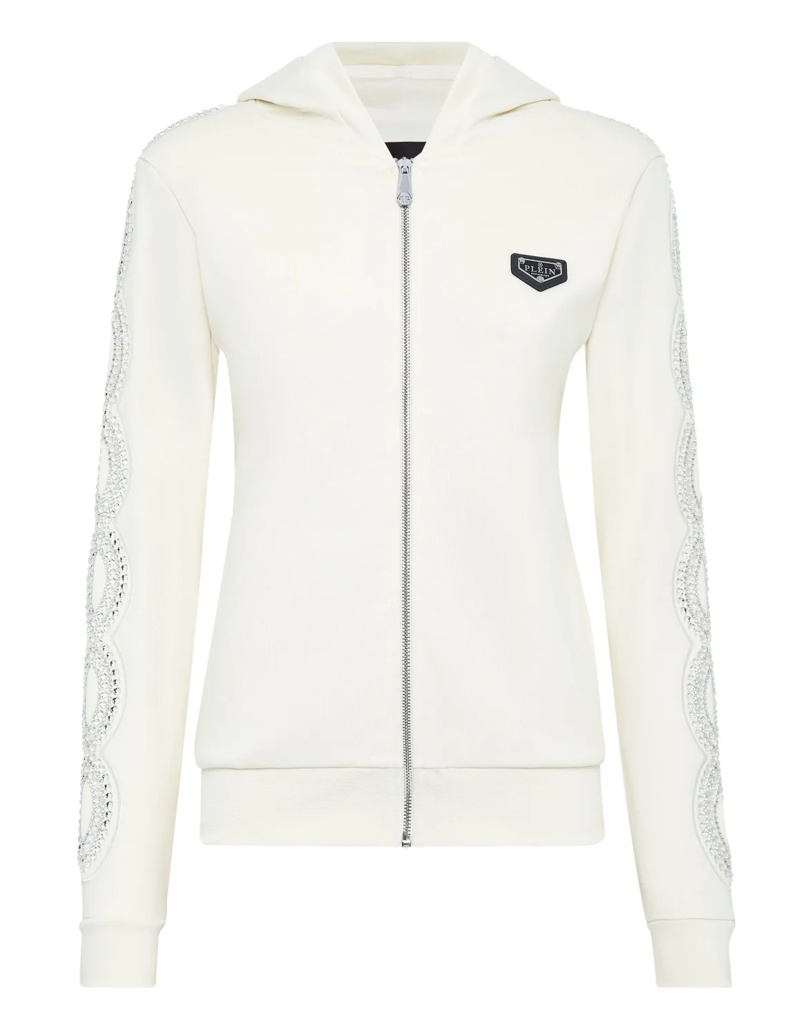 Hoodie sweatshirt Full Zip Crystal Cable, цвет: Бежевый