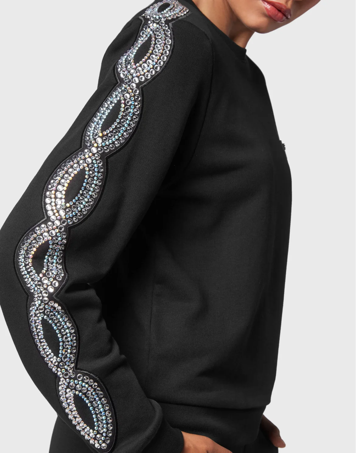 Sweatshirt LS Crystal Cable, цвет: Черный