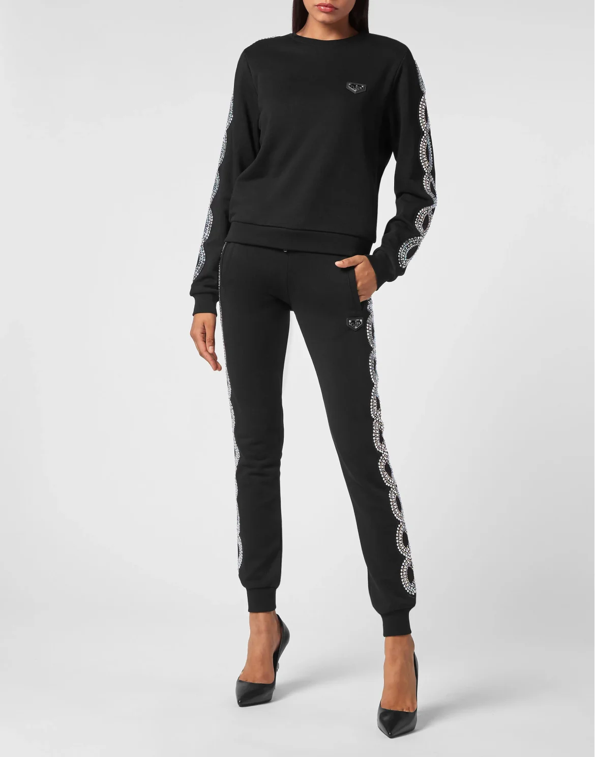 Sweatshirt LS Crystal Cable, цвет: Черный