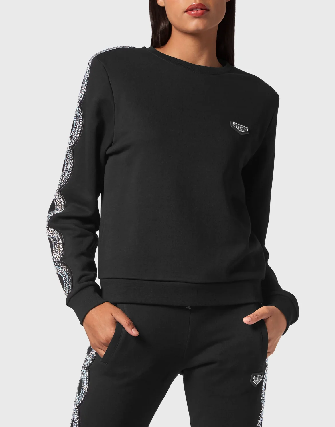 Sweatshirt LS Crystal Cable, цвет: Черный