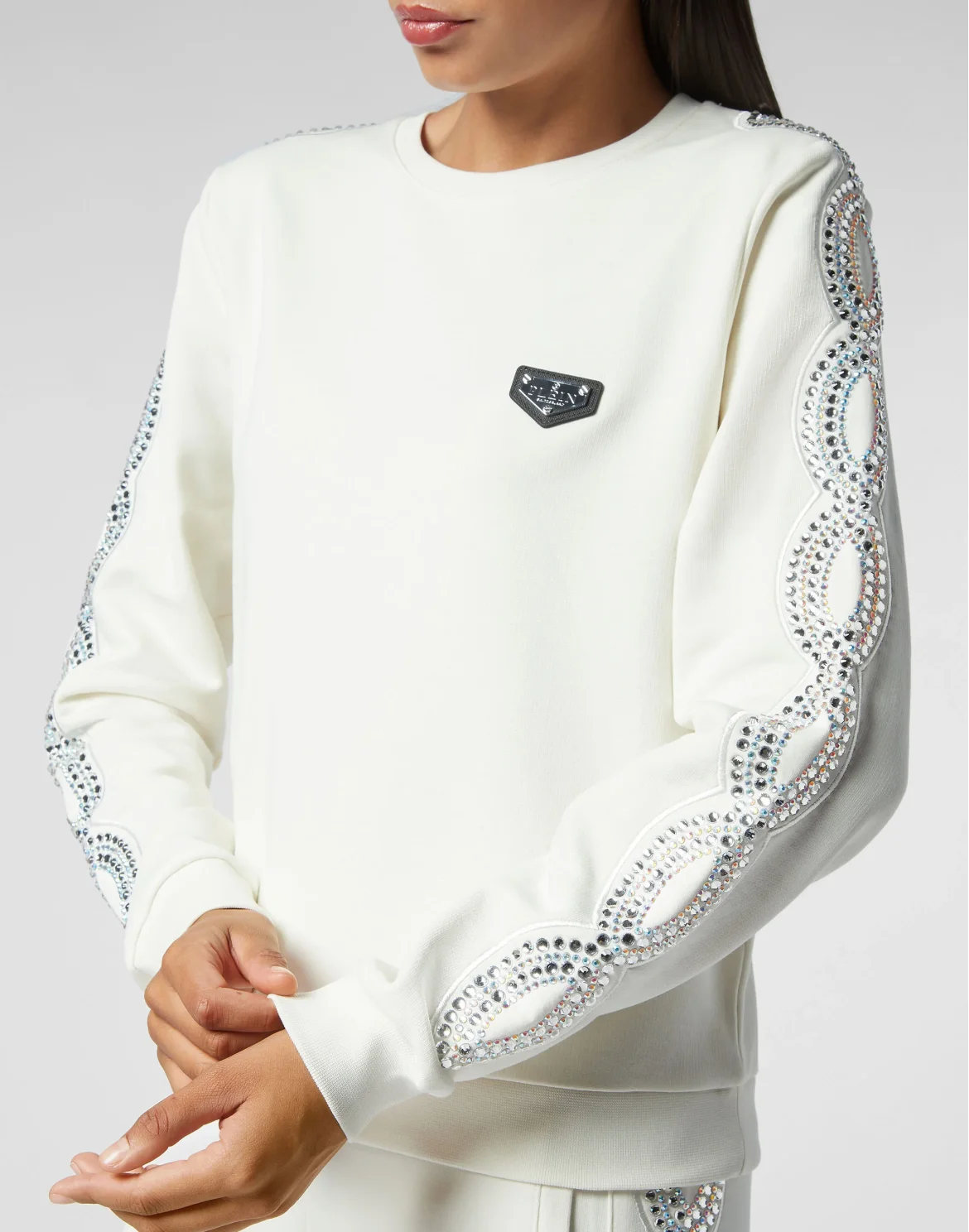 Sweatshirt LS Crystal Cable, цвет: Бежевый