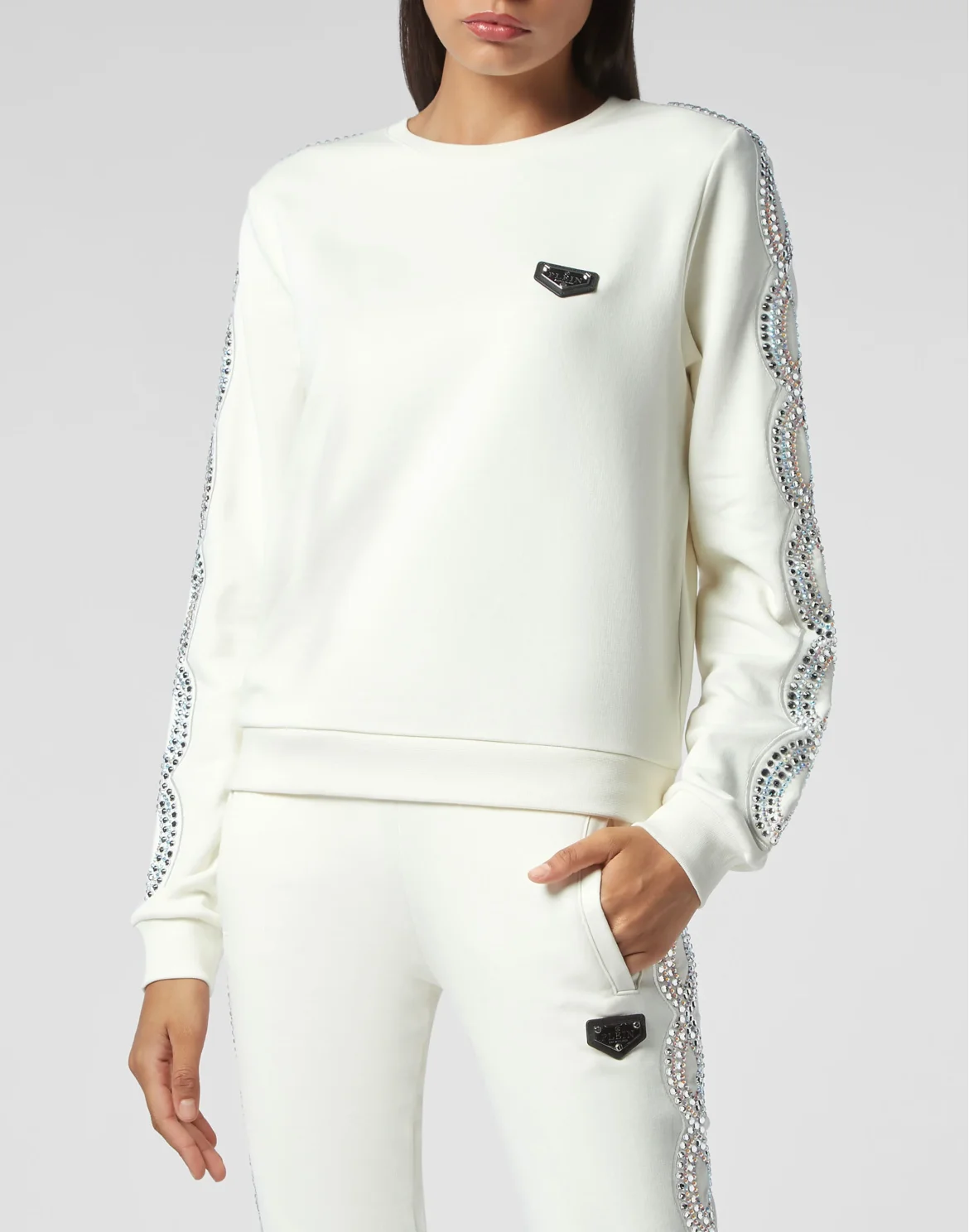 Sweatshirt LS Crystal Cable, цвет: Бежевый