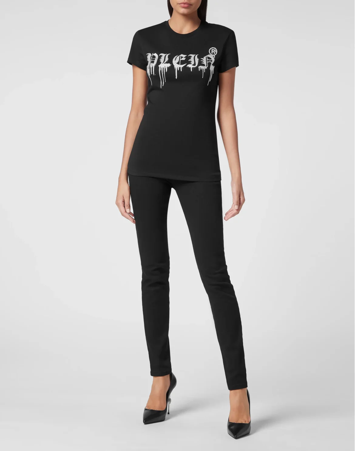 T-shirt Round Neck SS Gothic Plein, цвет: Черный