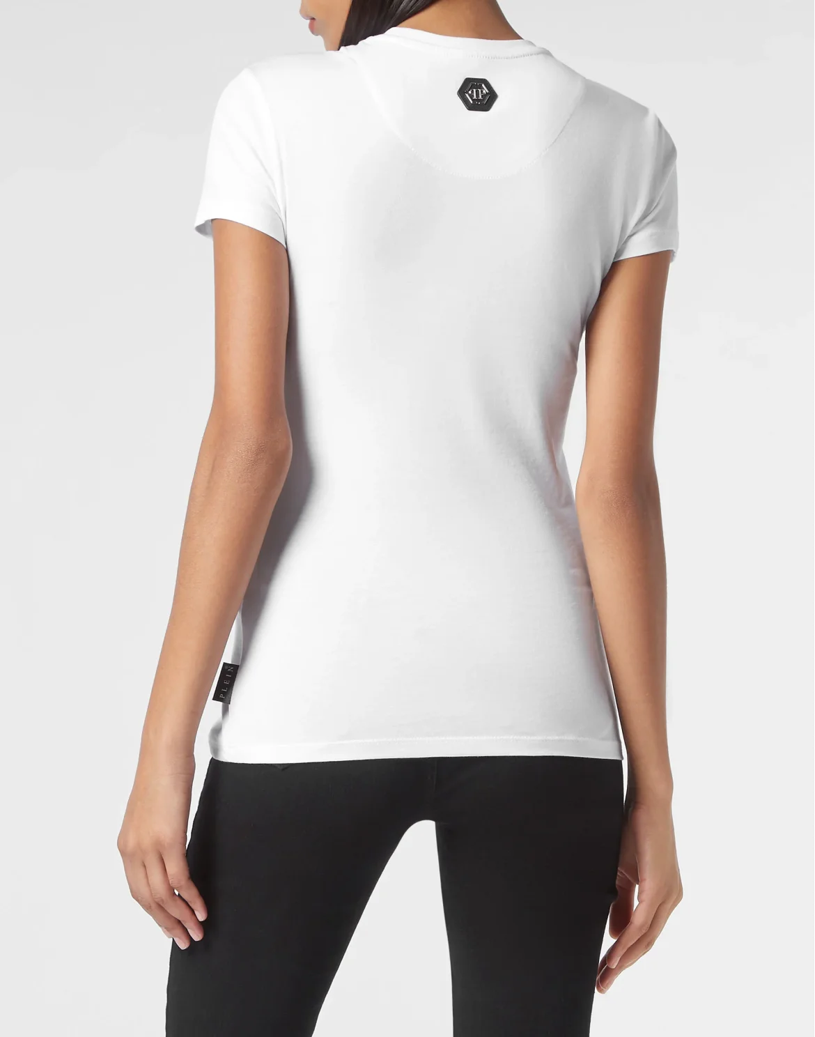 T-shirt Round Neck SS Skull strass, цвет: Белый
