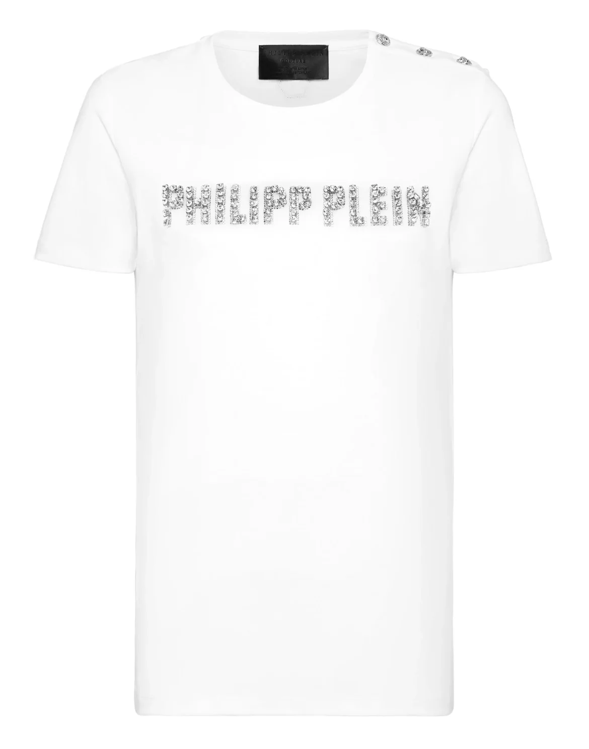 T-shirt Round Neck SS Crystal Plein, цвет: Белый