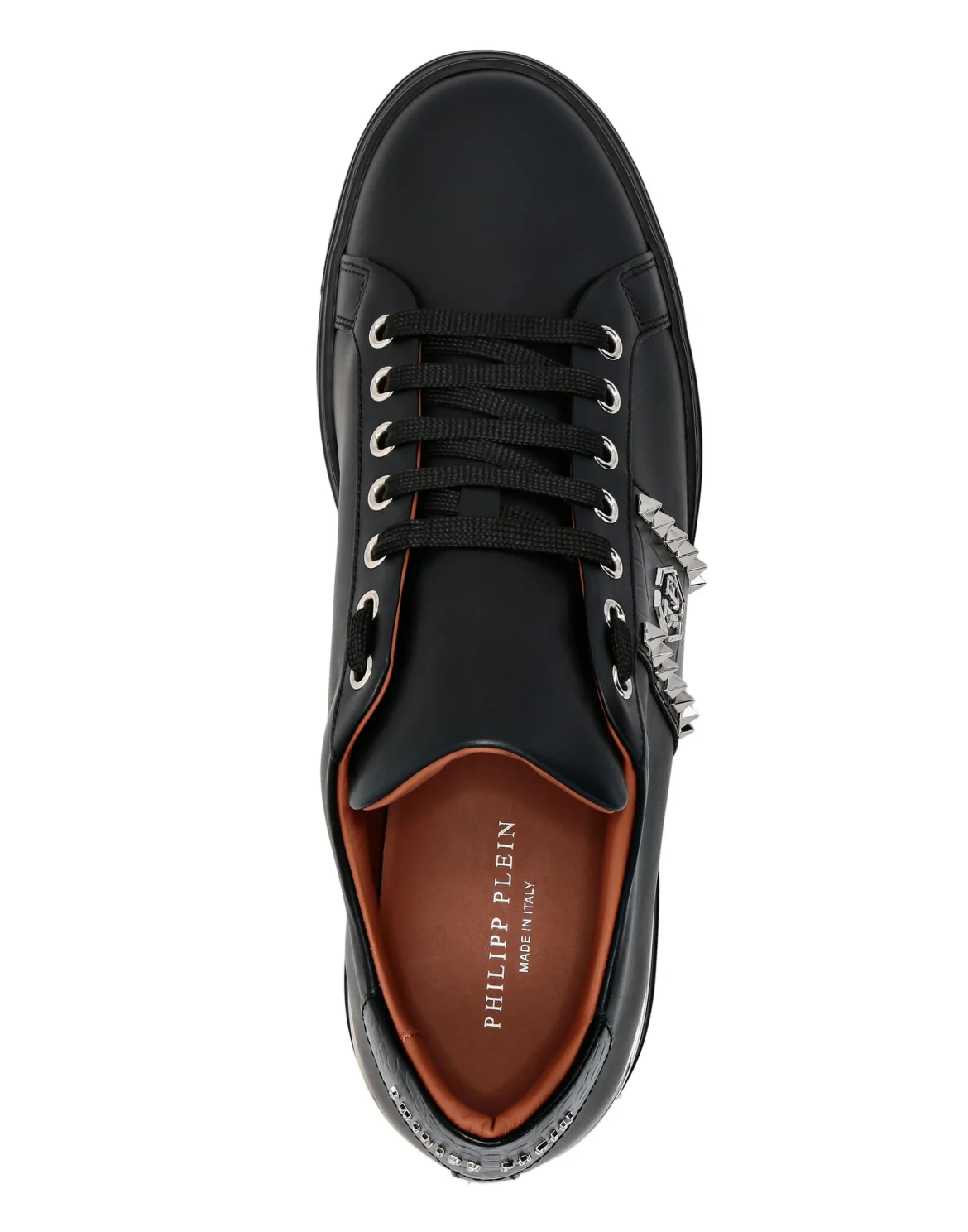 Leather Lo-Top Sneakers The Plein Original TM, цвет: Черный