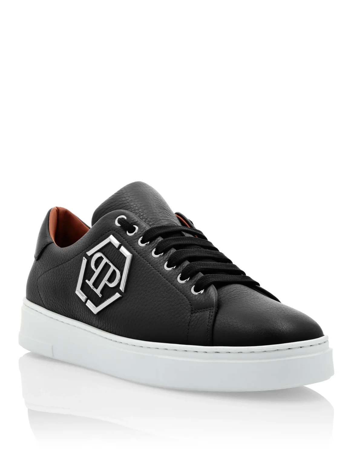 Leather Lo-Top Sneakers Hexagon, цвет: Синий
