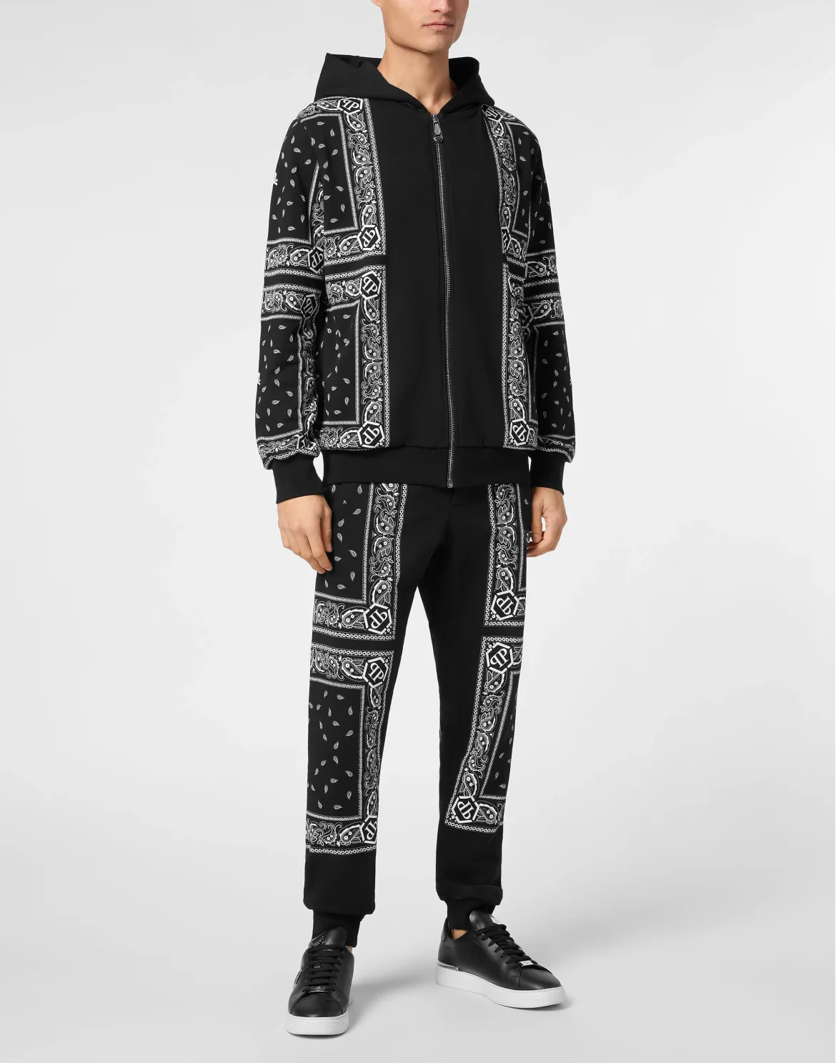 Zip Hoodie Paisley, цвет: Черный